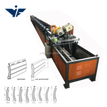 Flat 60 55 77 PU foam sandwich shutter slat door forming machine sell to pakistan